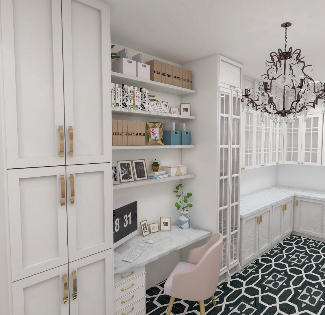Butlers Pantry and Desk ByMeredithAnne