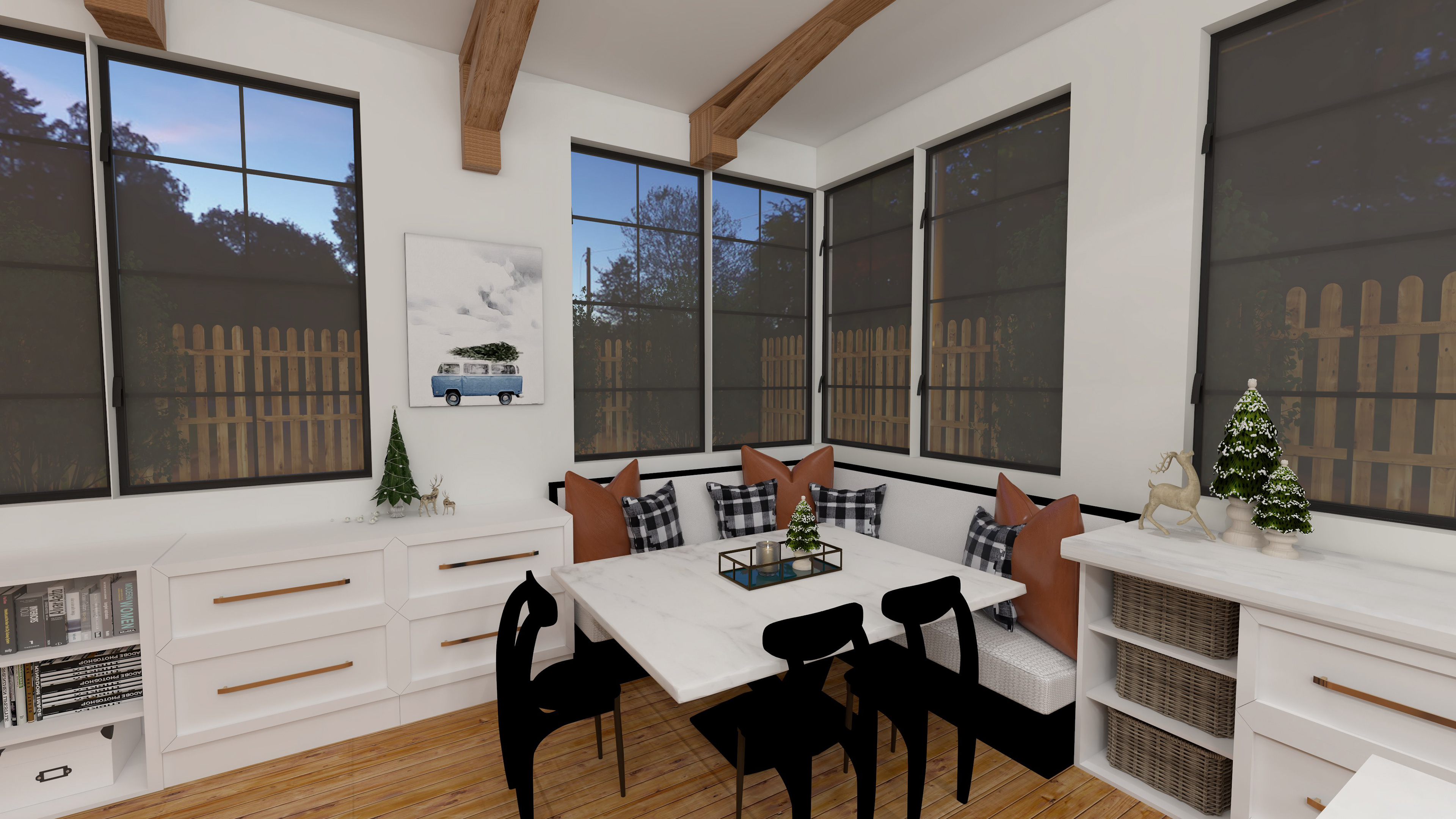 Modern Transitional Kitchen Nook ByMeredithAnne