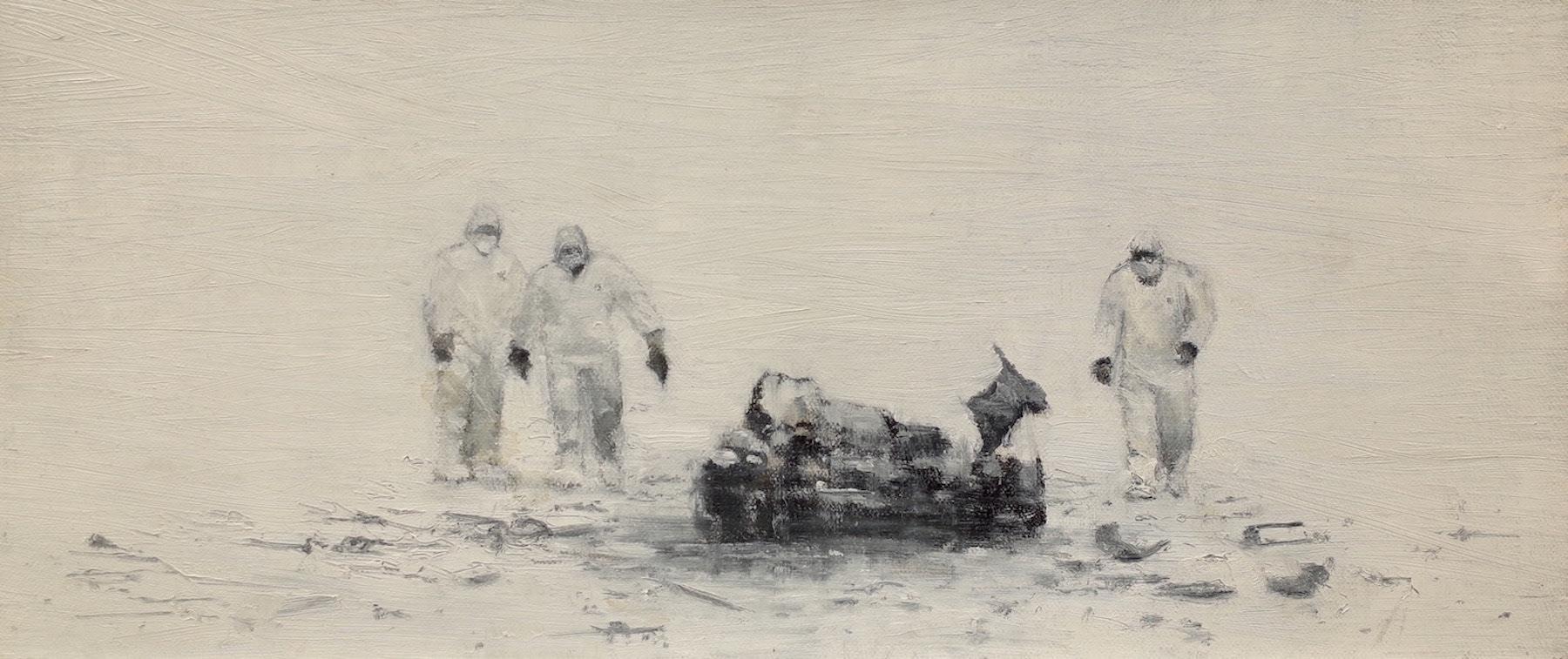Car Bomb, 2011, 8”x 8”, oil on canvas