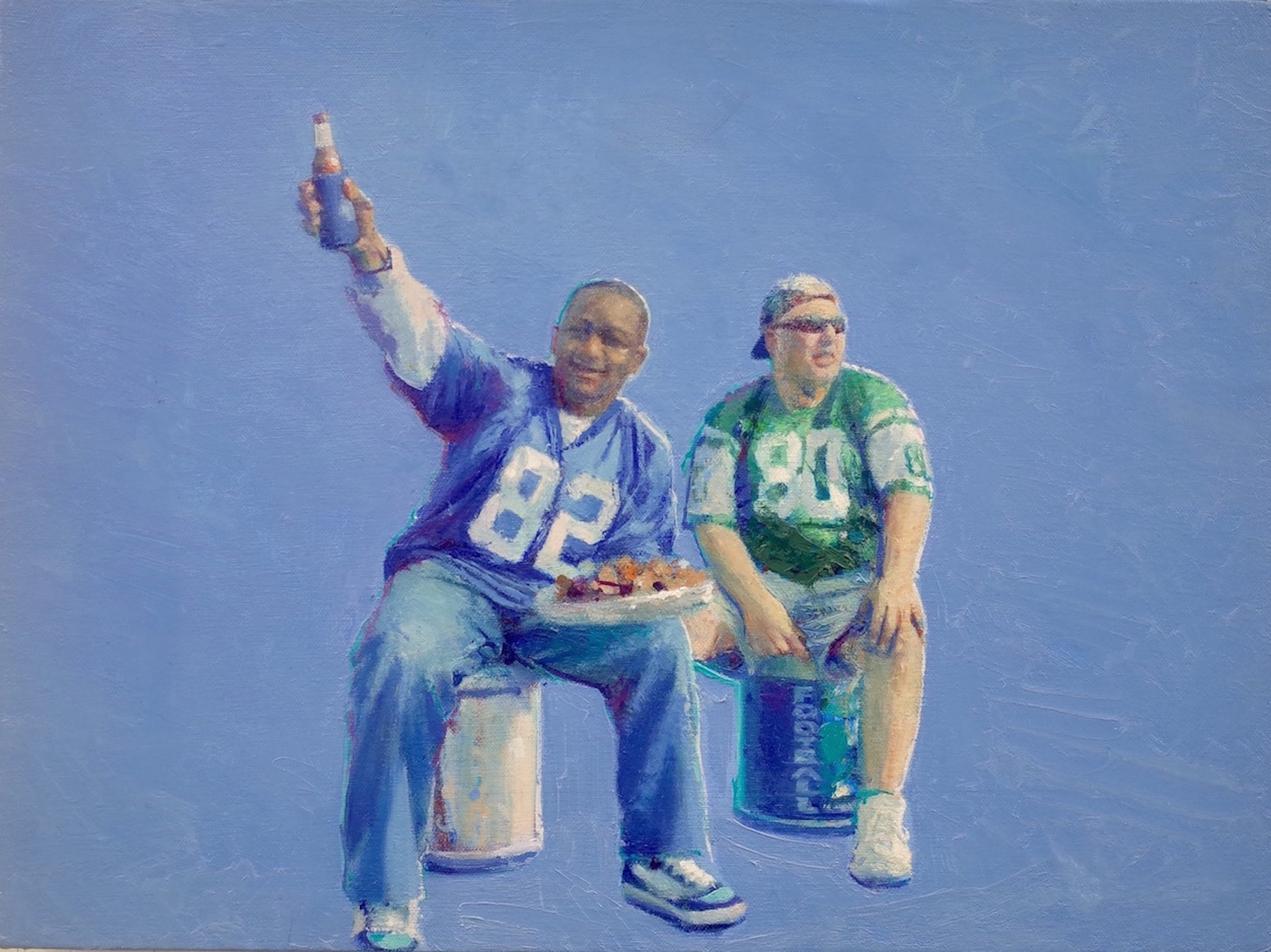 Giants/Jets, 2020, 11 7/8” x 16”, oil on canvas 