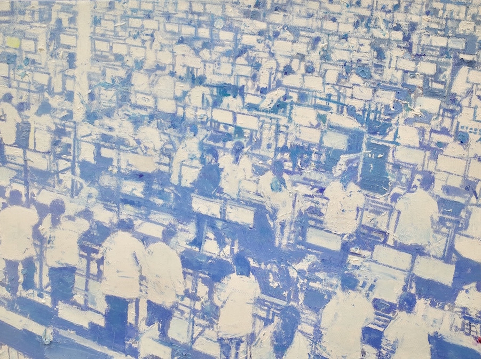 Hi-Tech Factory, 2020, 11 7/8” x 16”, oil on canvas