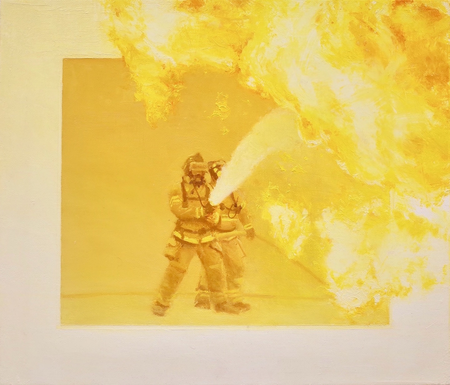 Cal Fire, 2020, 12” x 14”, oil on canvas