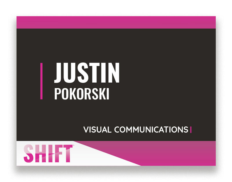 Second-Year Visual Communications Nametag (Front)