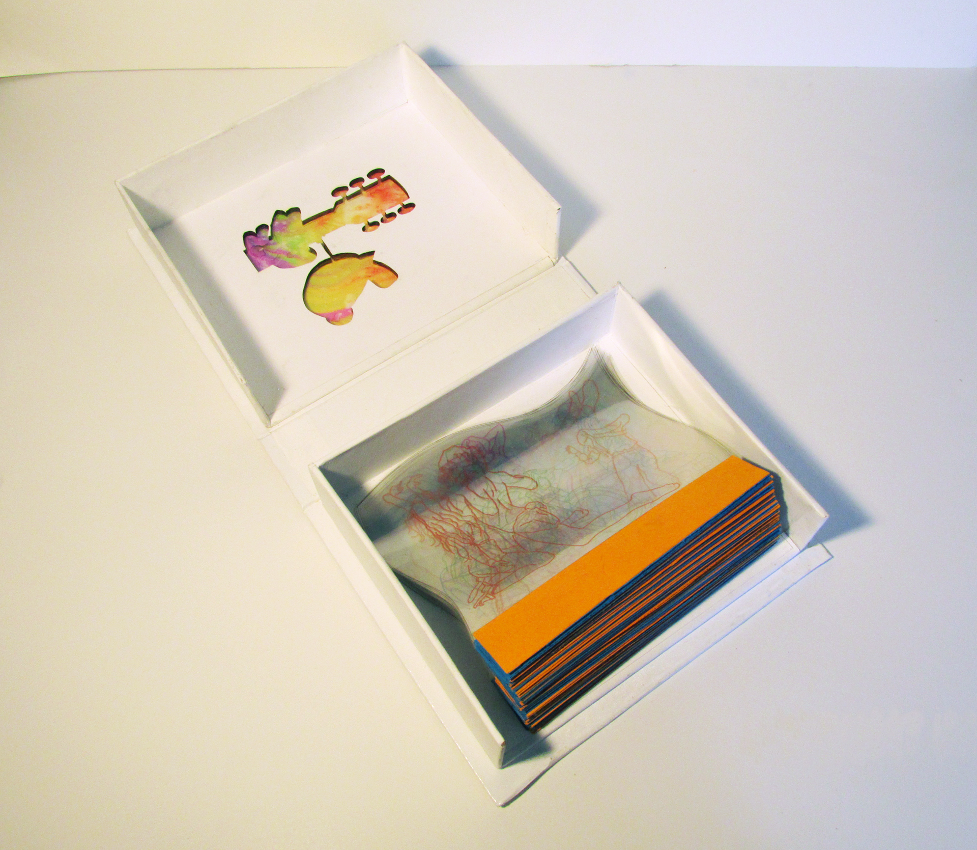 Book box design inspired by record sleeves and boxes