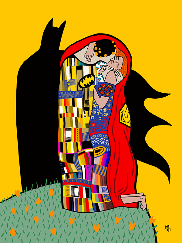The Bat Kiss - 90 x 120 cm / Fine art print ( 2021 )