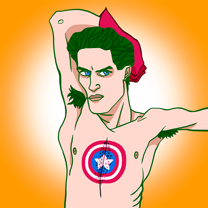 Egon Variations III - 120 x 120 cm / Fine art print ( 2021 )