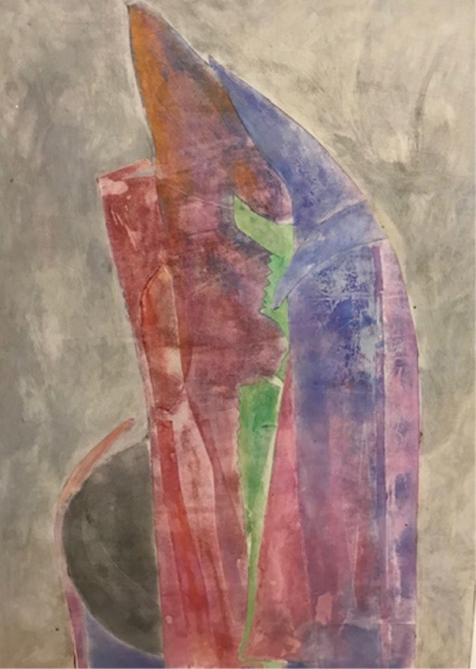 Do I Dare Eat a Peach (1985) Oil on paper, 52 x 39.5