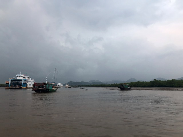 Derelict pier and transfer