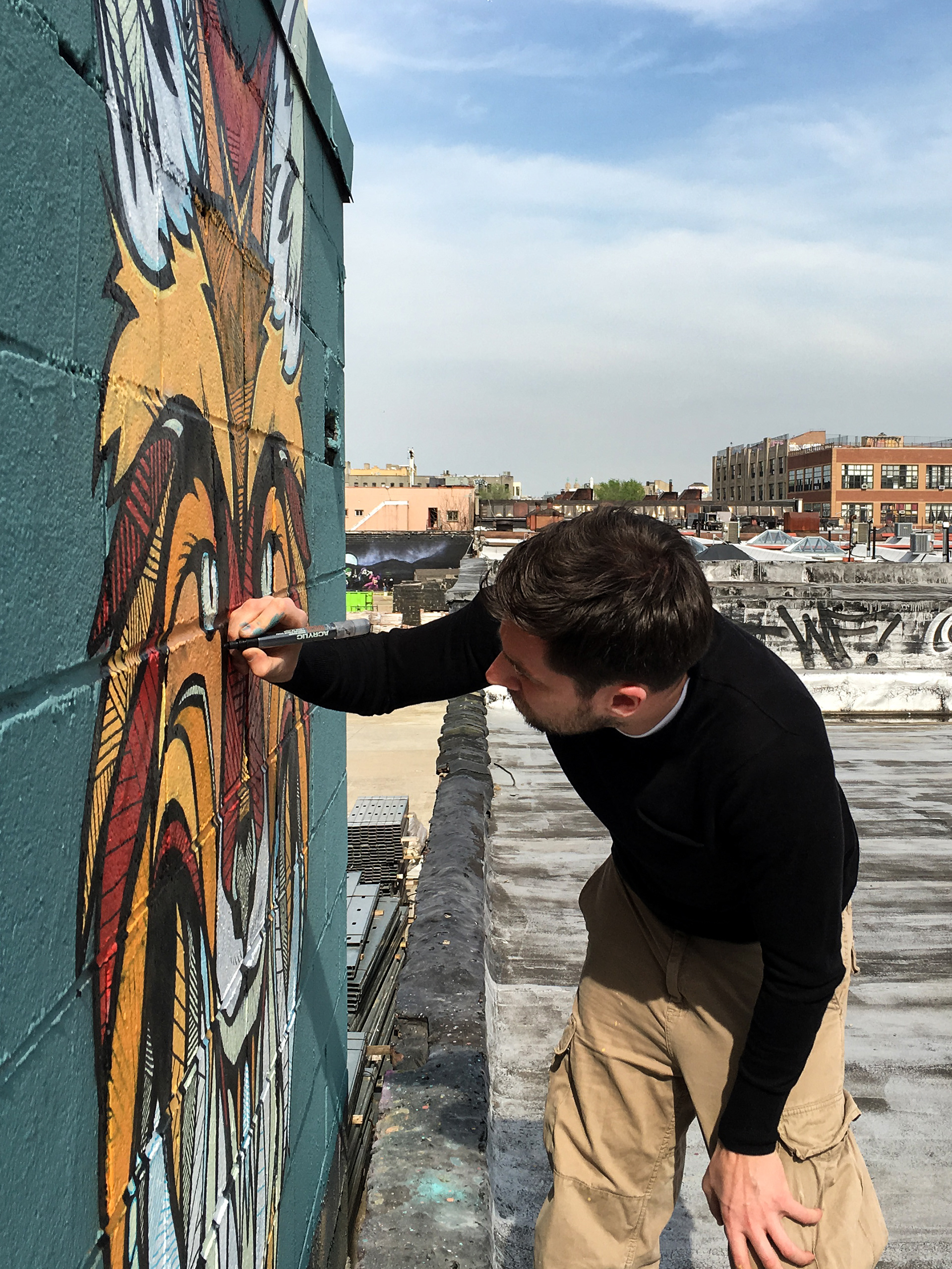 Andreas Preis - Bushwick // Rooftop Mural