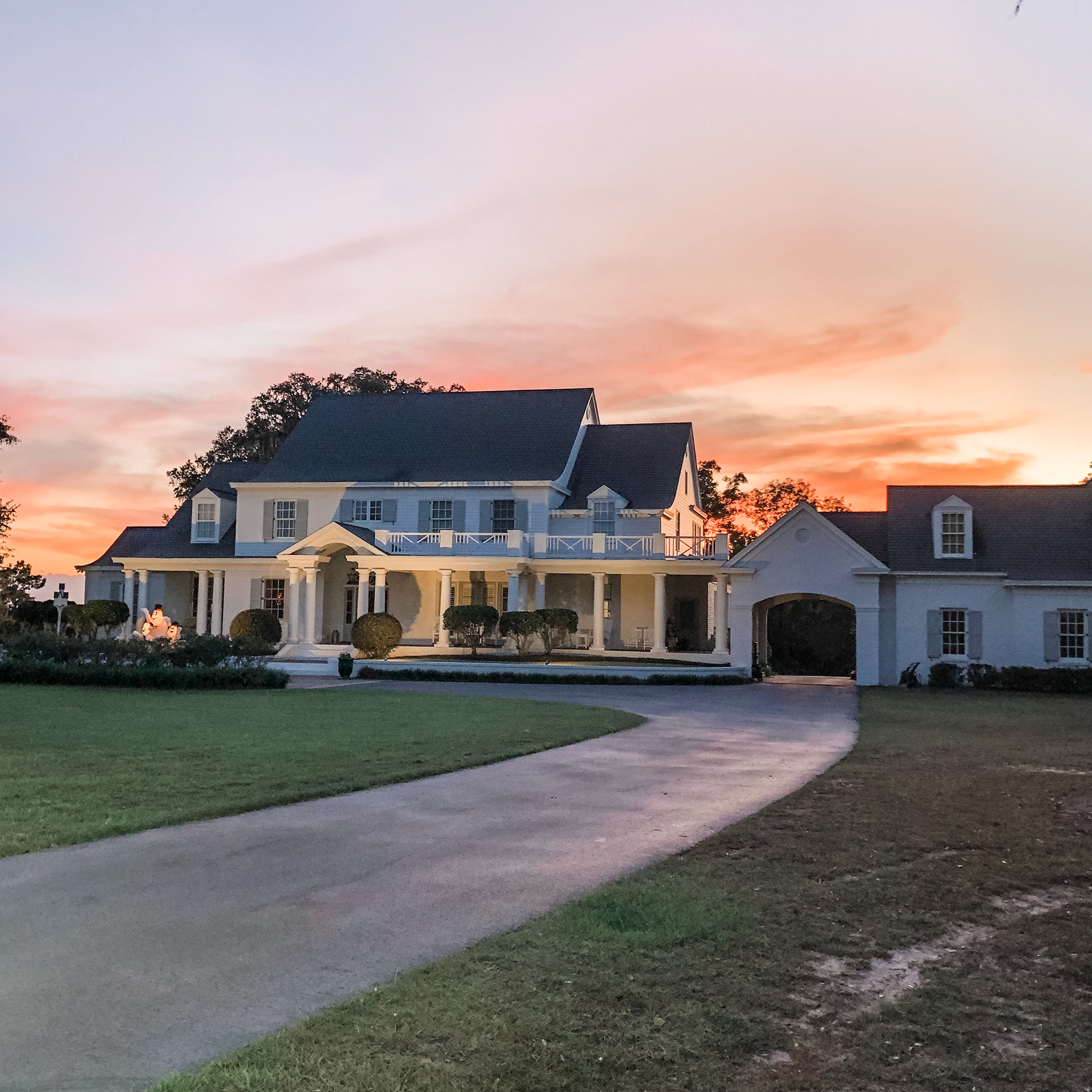 Residence at sunset