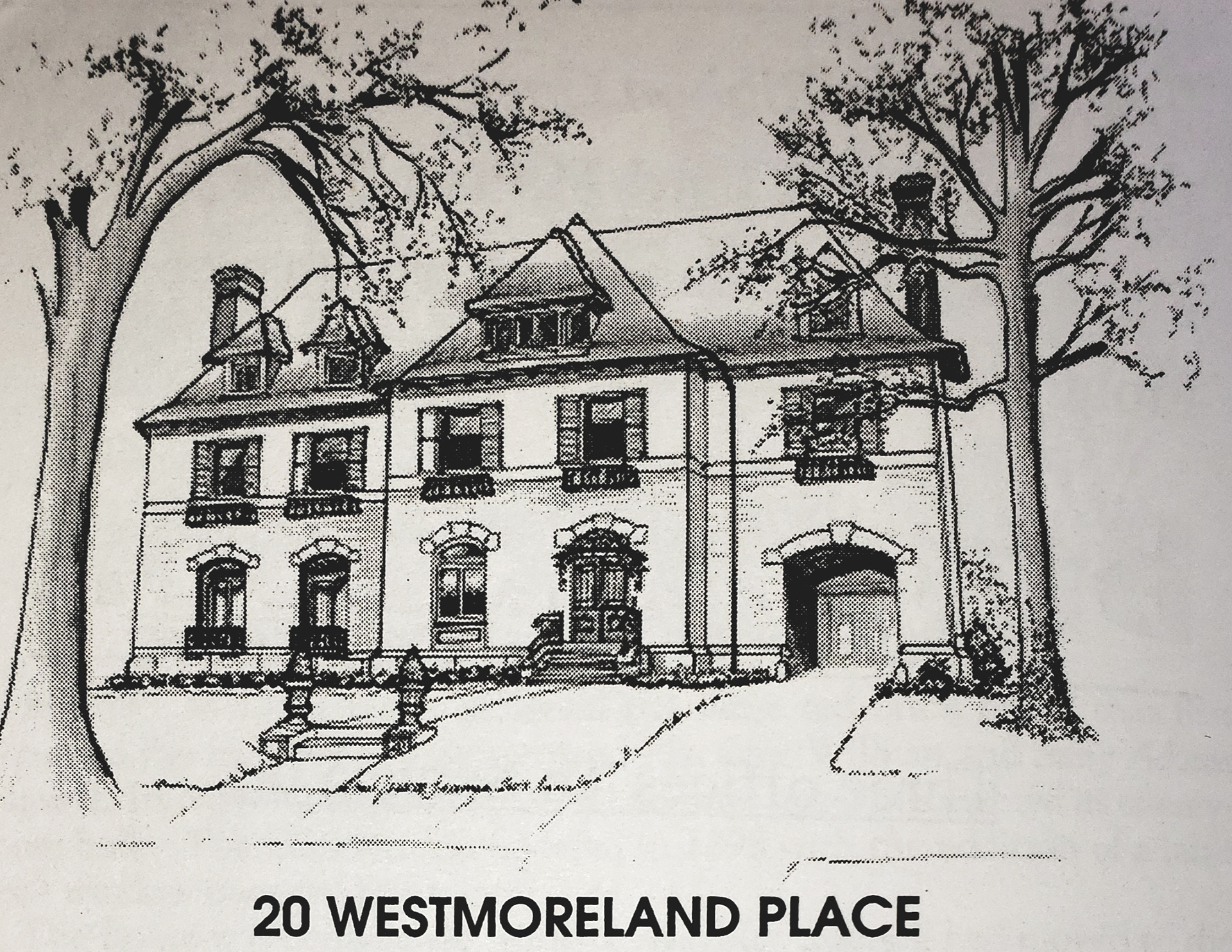 Pen and Ink - West Moreland Place St. Louis