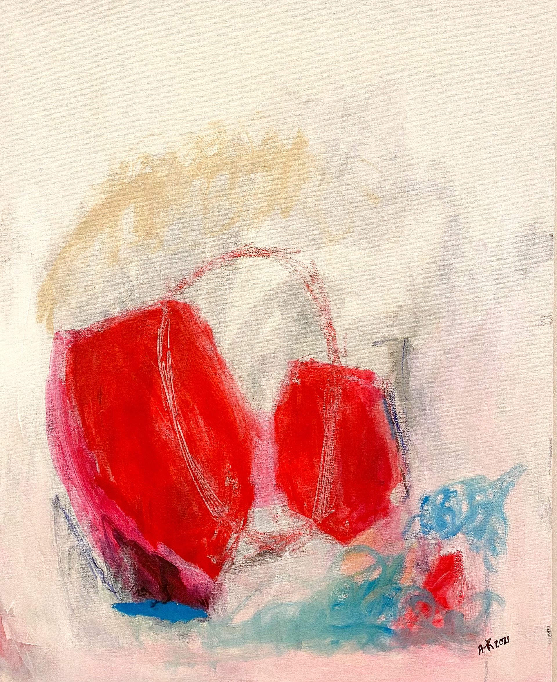 Balloon, 2021, Akryyli & öljypastelli, 260€