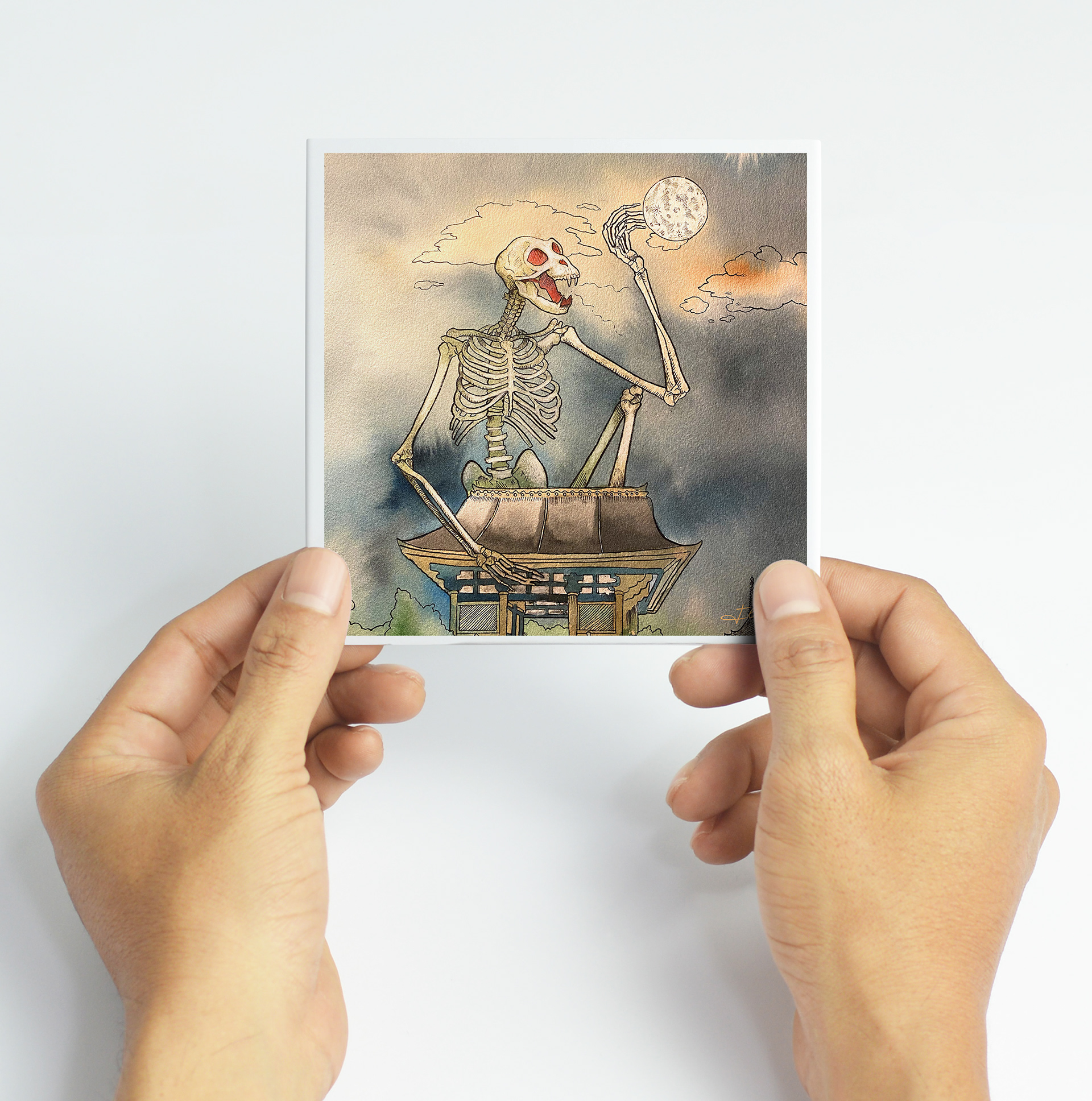 Carte postale illustrée - Gashadokuro
