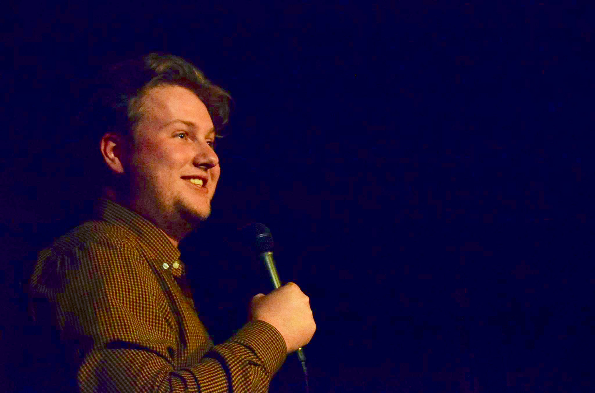 Performing at The Bristol Revunions' 'Laugh Box'