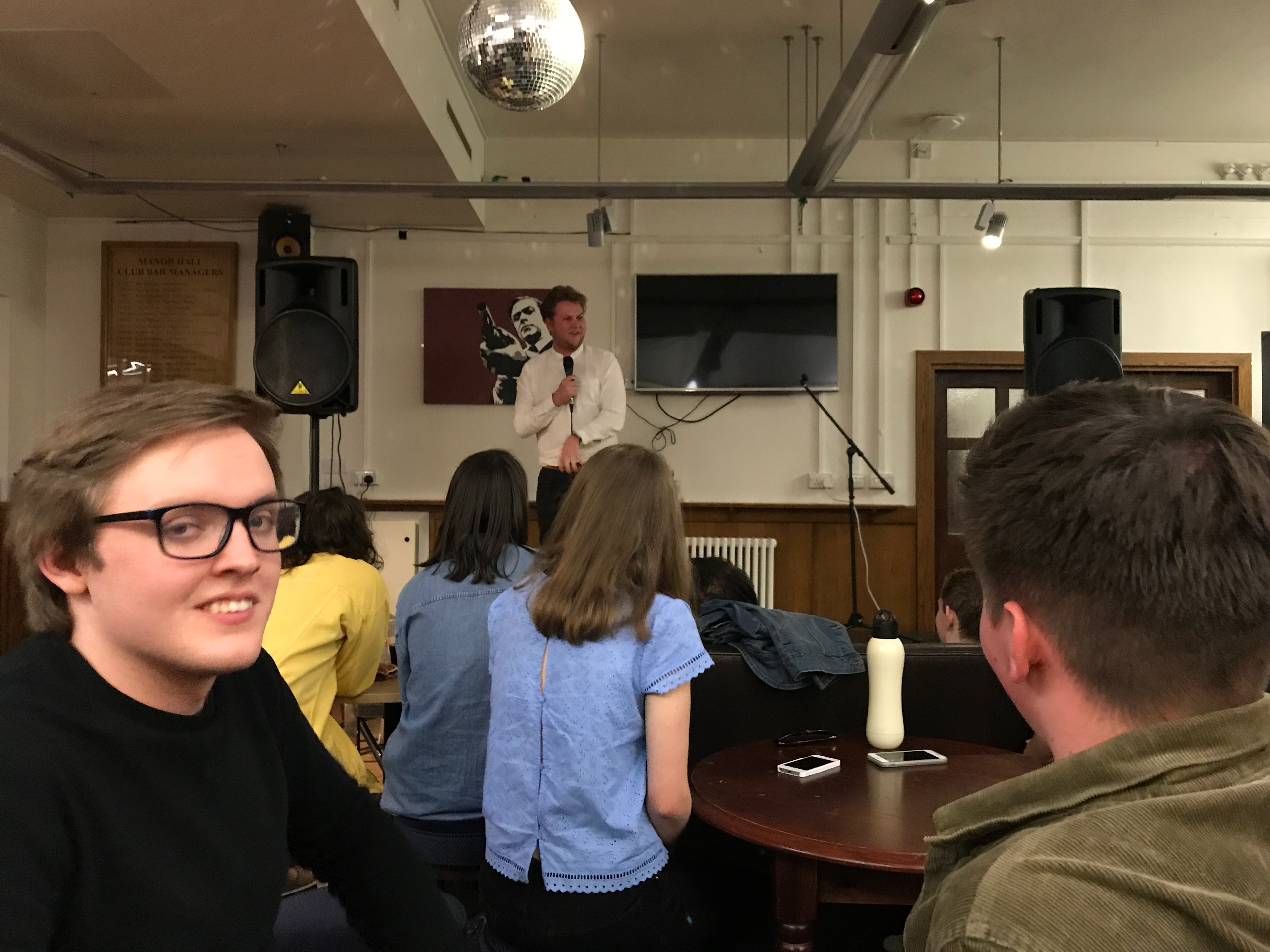 Performing at University of Bristol Halls