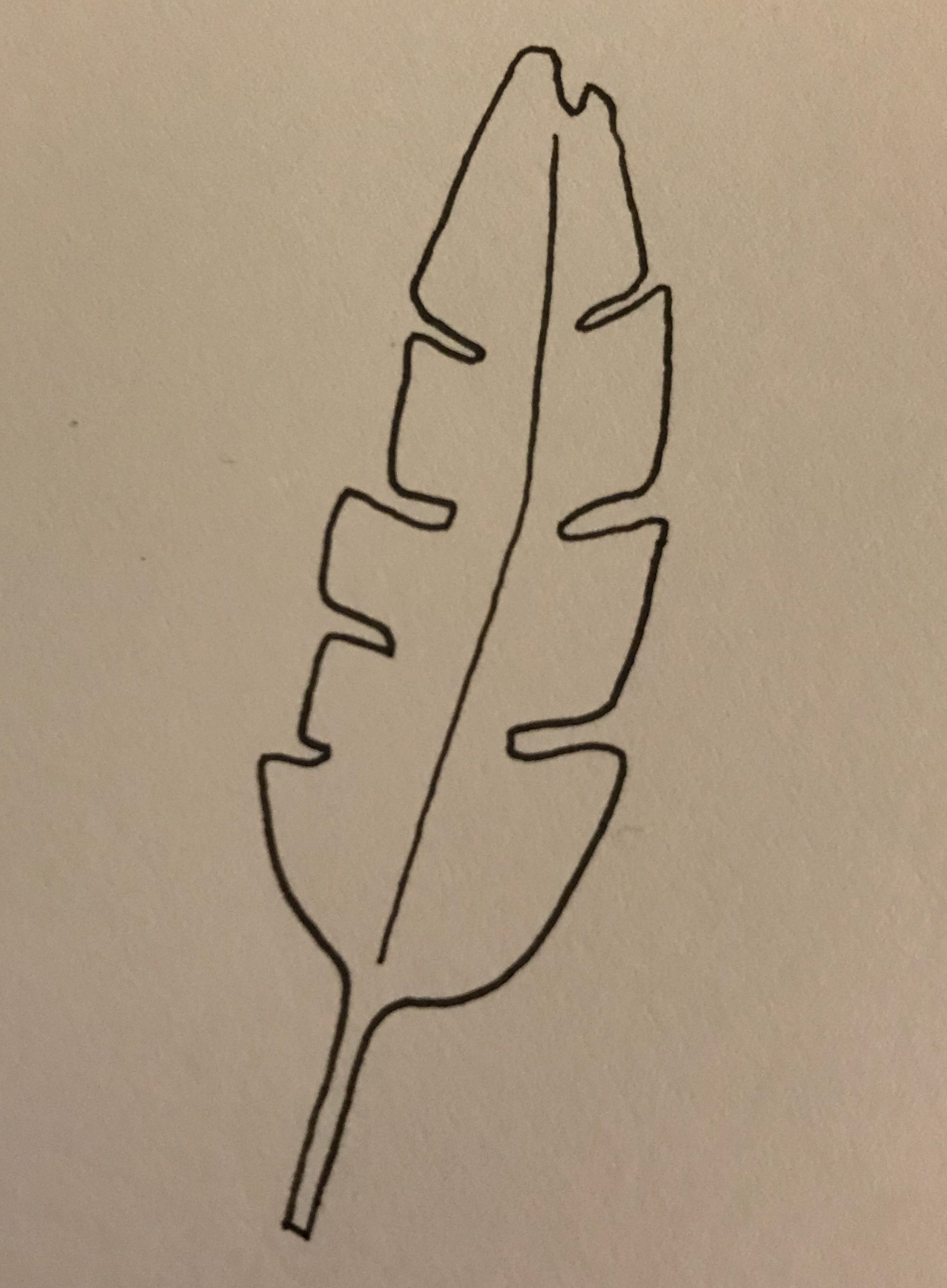 original motif sketch done by hand