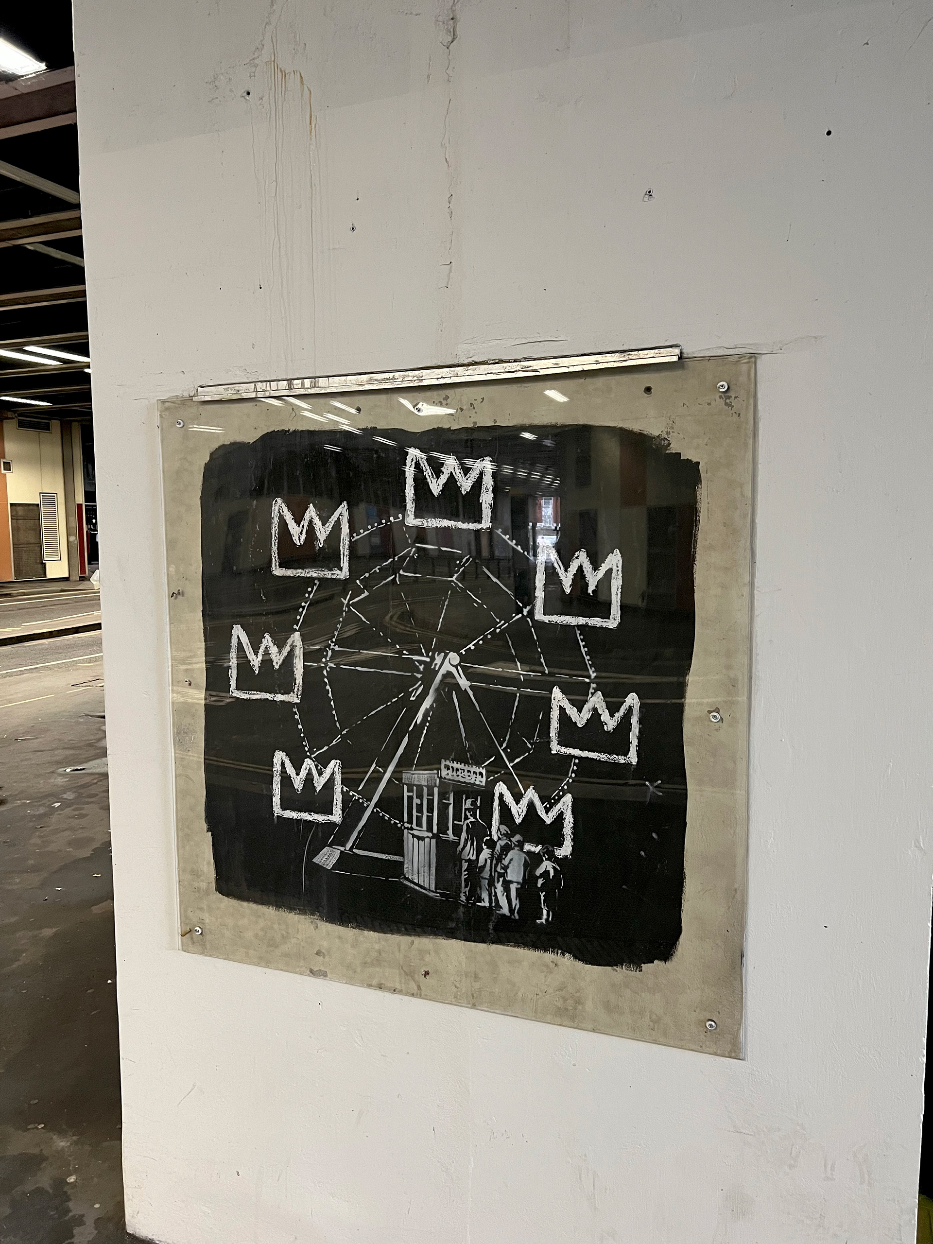 Banksy x Basquiat Mural 2017