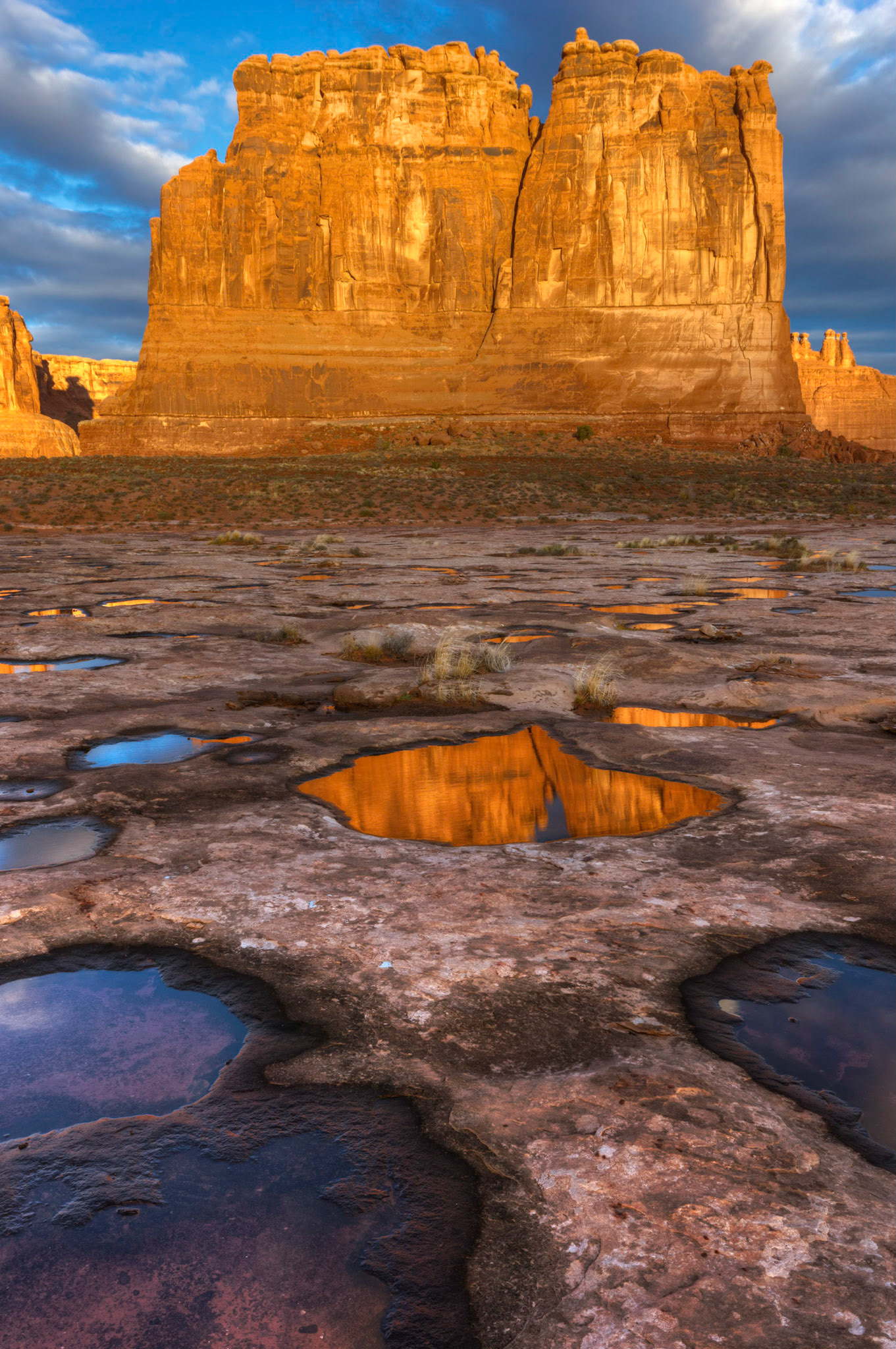 p u d d l e s  7616Arches National ParkUtahNovember 3, 2014PENTAX K-3, Sigma 10-20mm f/4-5.6 EX DCISO 100 20 mm  ¹⁄₁₃ sec at ƒ / 11
