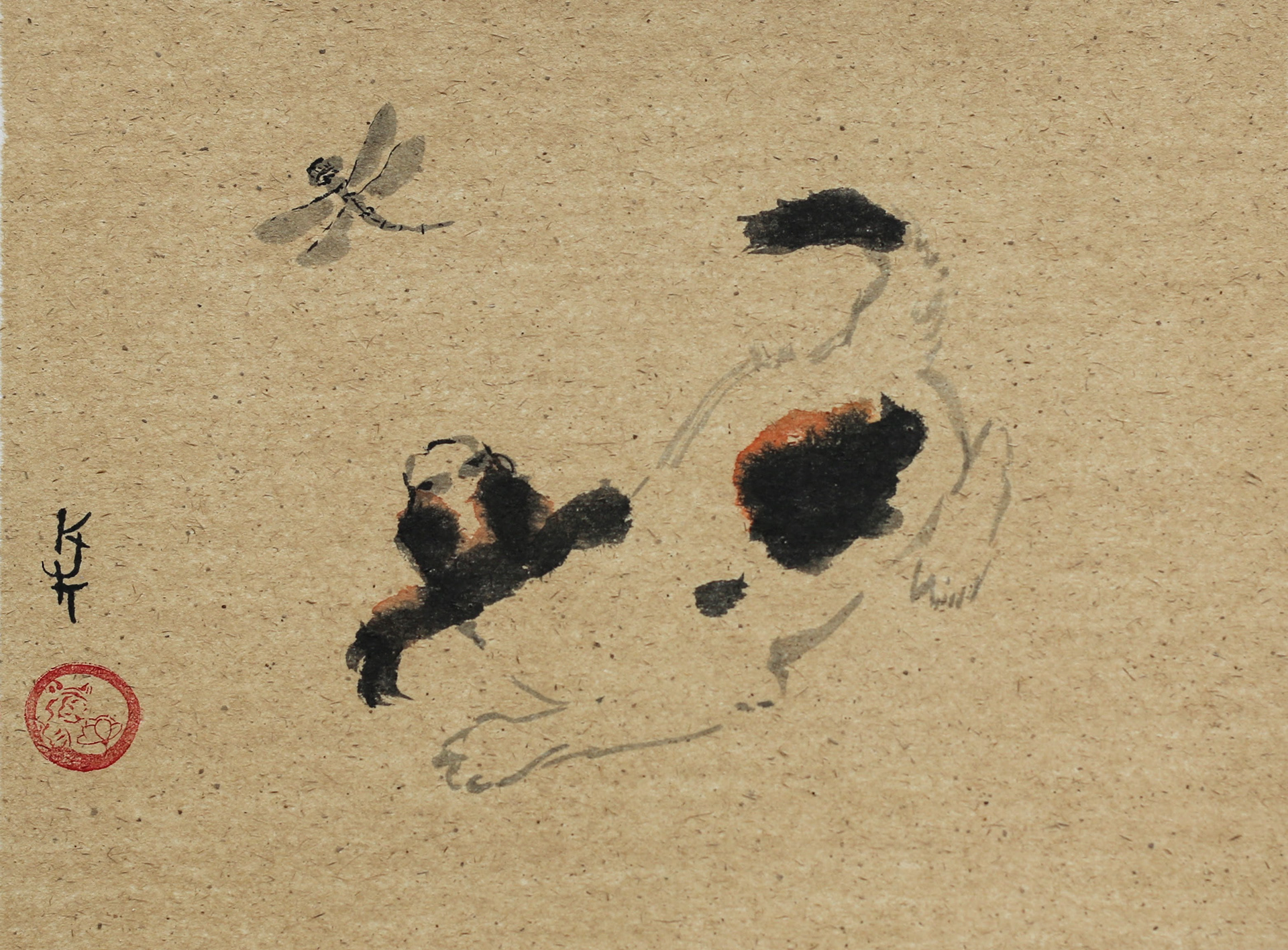 Puppy - £190 (Framed 43x53cm)