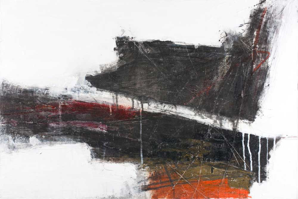 Split / December 2012 / Mixed media on panel / 50x76cm