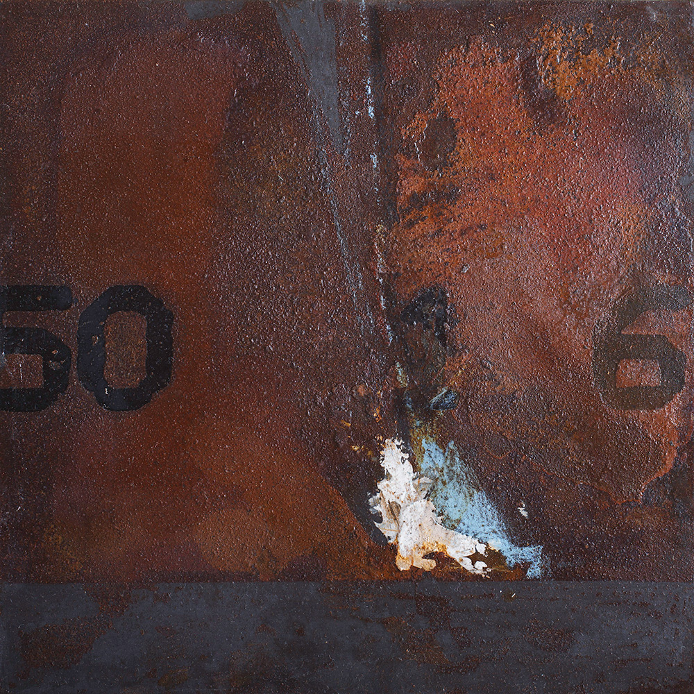 One shining moment / April 2014 / Mixed media on steel / 20x20cm