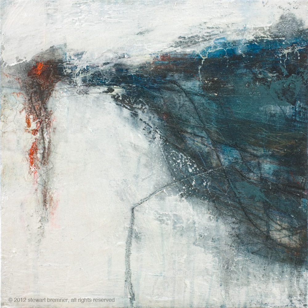 From distant shores / January 2012 / Mixed media on panel / 30x30cm