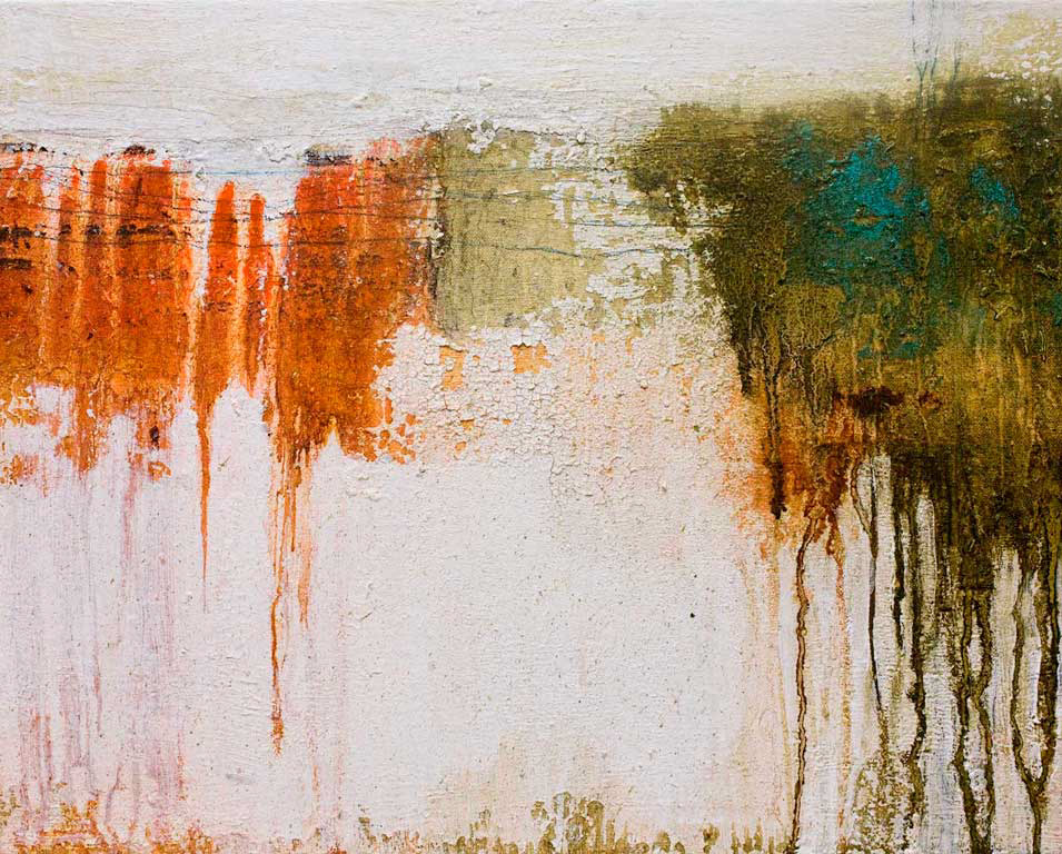 Watching from afar / May 2011 / Mixed media on canvas / 40x50cm / Sold