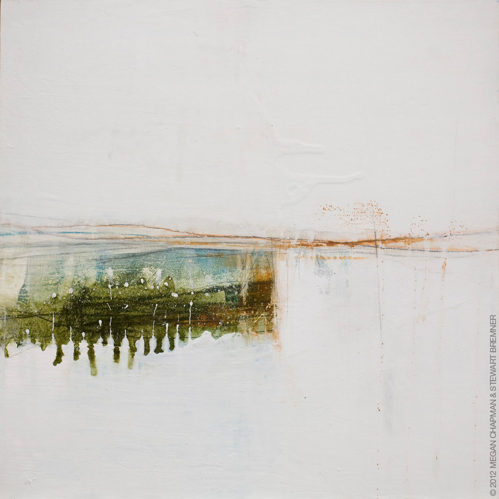 My land is a ghost / May 2012 / Mixed media on panel / 30x30cm / Sold
