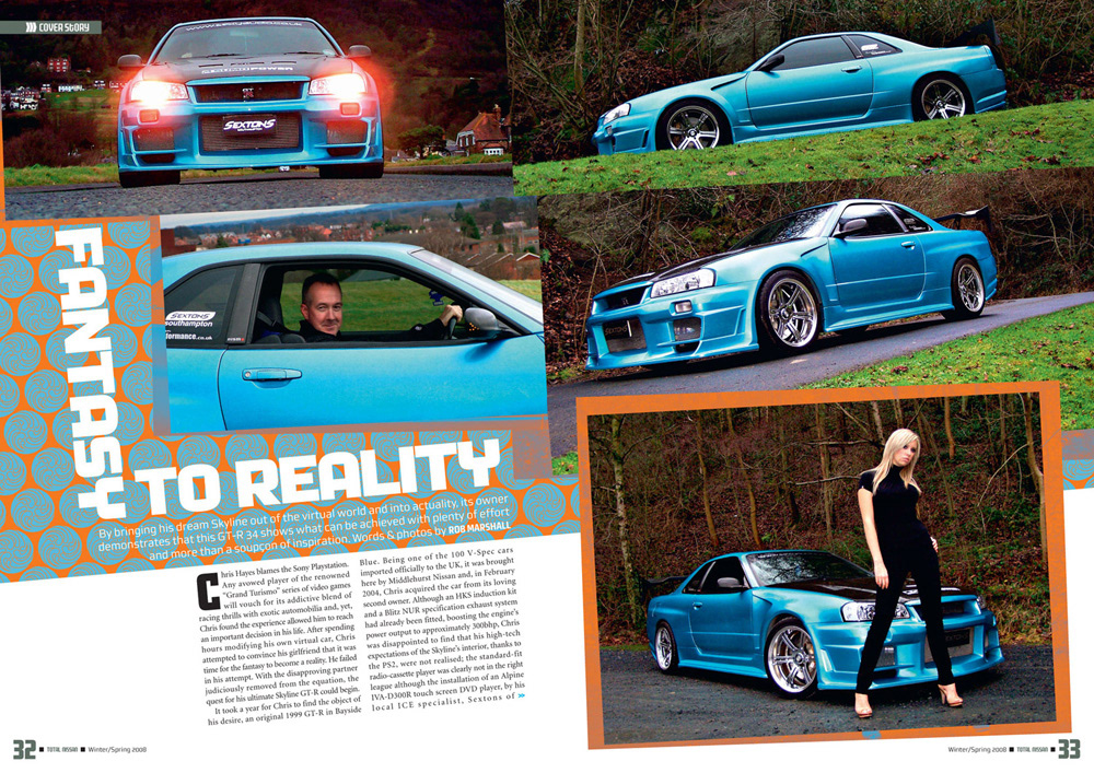 Magazine double page spread
