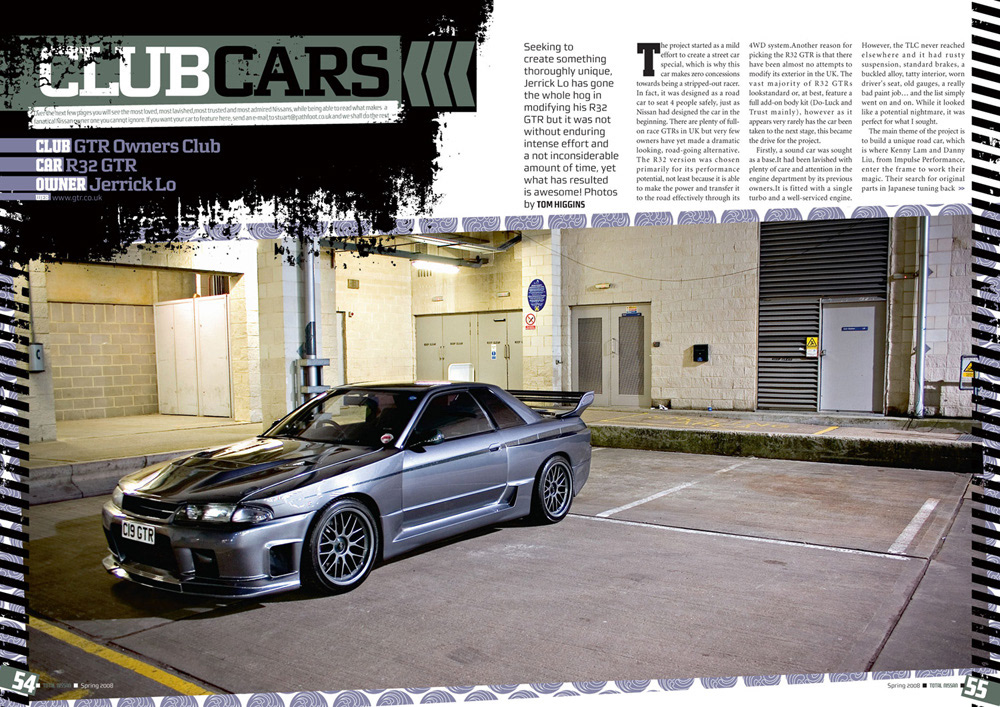 Magazine double page spread