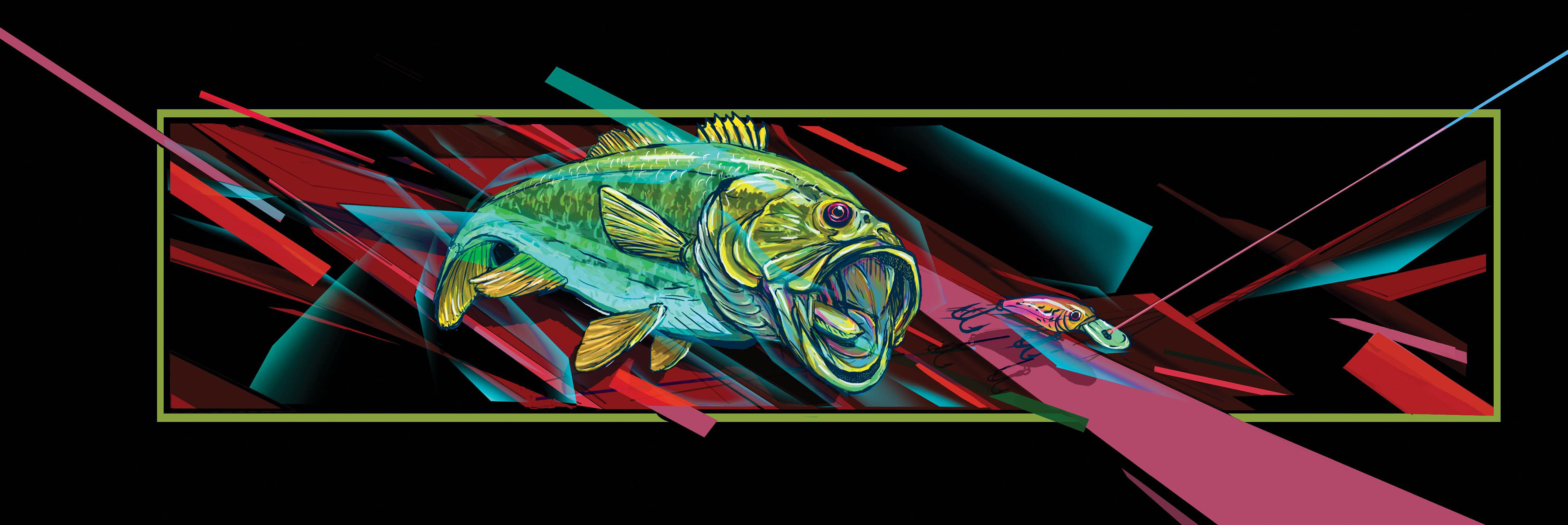 Download Fishboi Creative - Evan Wright - Nitro Boats - Bass Mural ...