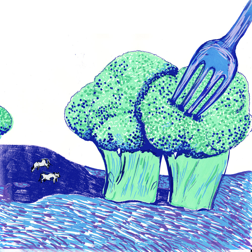 Scanned and manipulated version of original color scheme