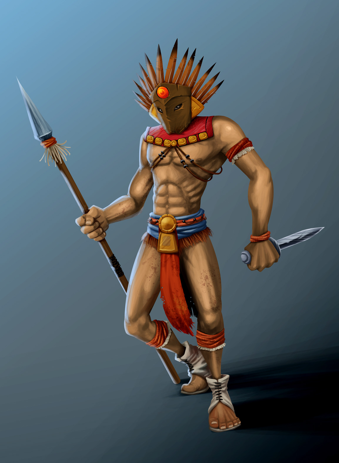 aztec warrior.