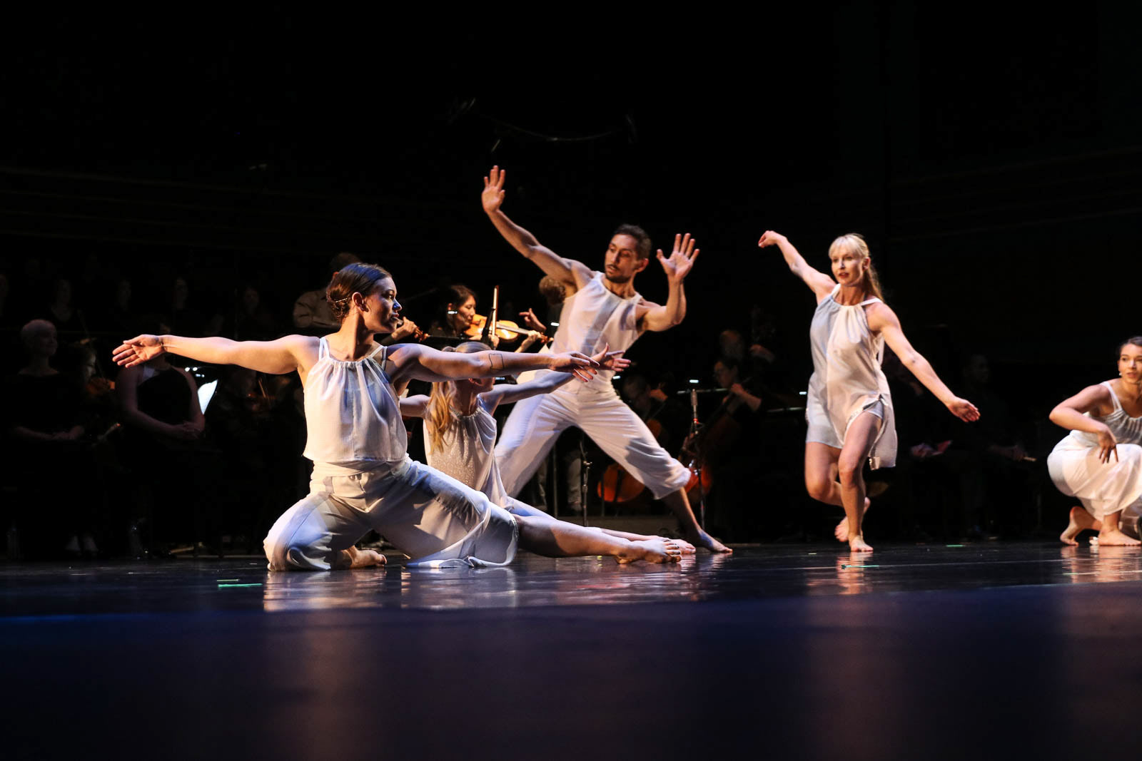 Dance performance on stage at Oregon Bach Festival
