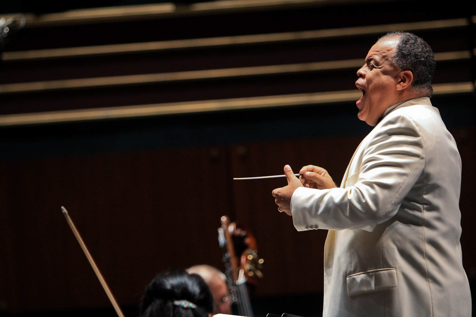 Conductor performing at Oregon Bach Festival