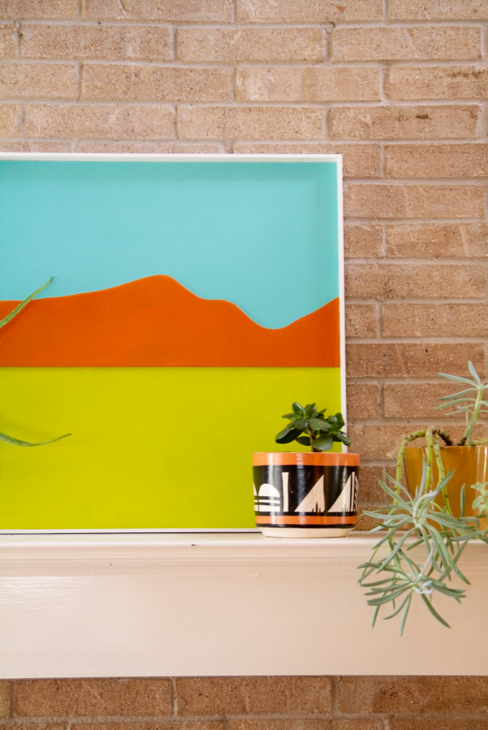 Abstract Mouintain AVAILABLE $225 2'x2'