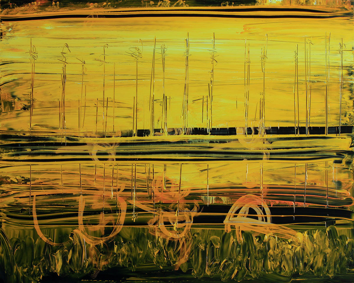 Tren, acrílico sobre metacrilato, 50x40 cm, 300 €
