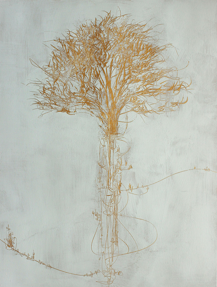 Rebirth, acrylic on paper, 61x46 cm, 200 €