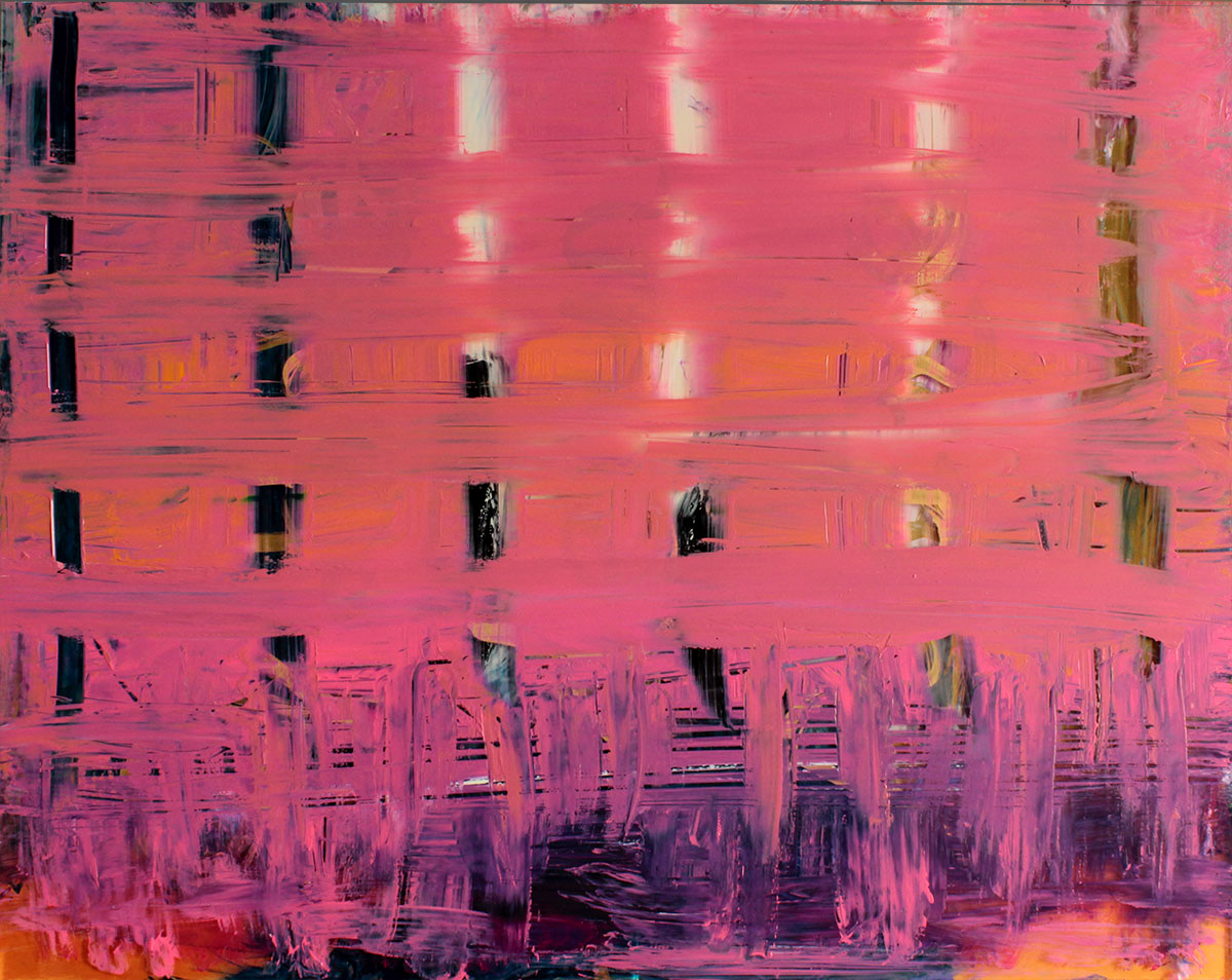 Fachada, acrílico sobre metacrilato, 50x40 cm, 350 €