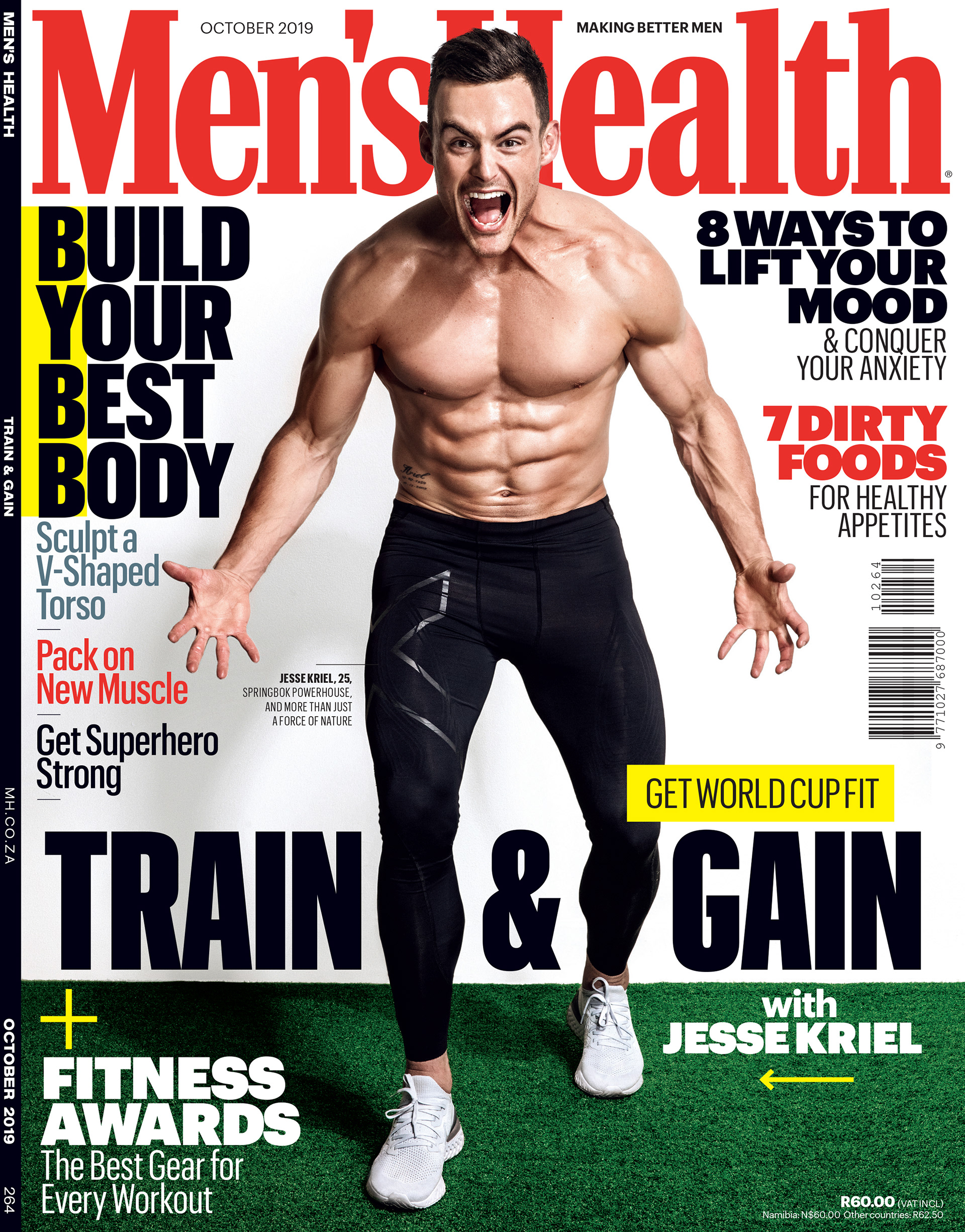 Garreth Barclay + JESSE KRIEL MEN'S HEALTH