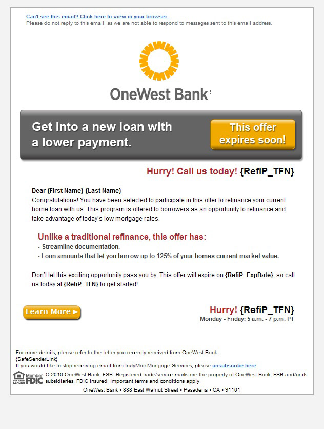 Celia Geraldo Owb Refi Email Landing Page