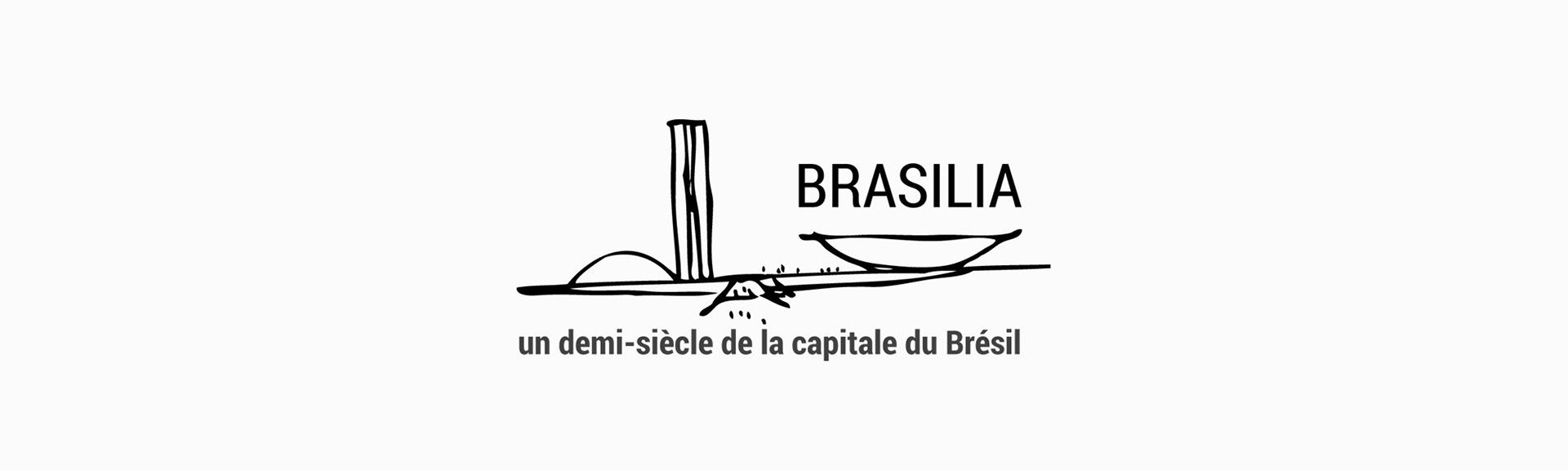 Logo pour l'exposition Brasilia : un demi-siècle de la capitale du Brésil