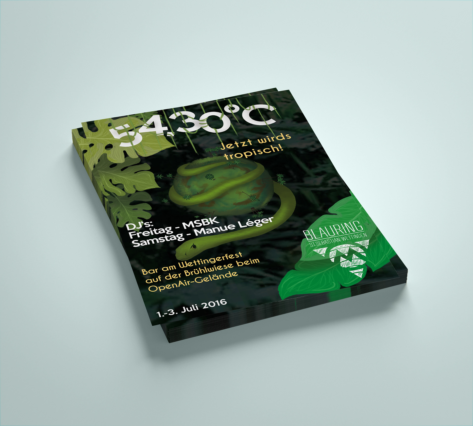 Blauring St. Sebastian Wettingen Bar Flyer Wettigerfest