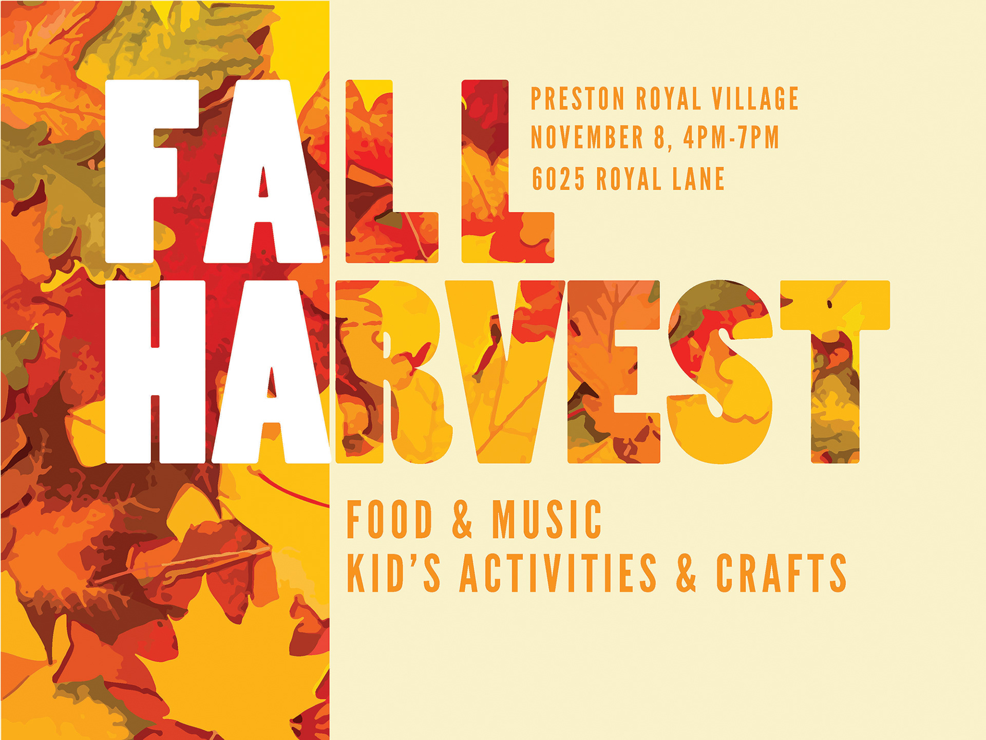 Event poster for shopping center