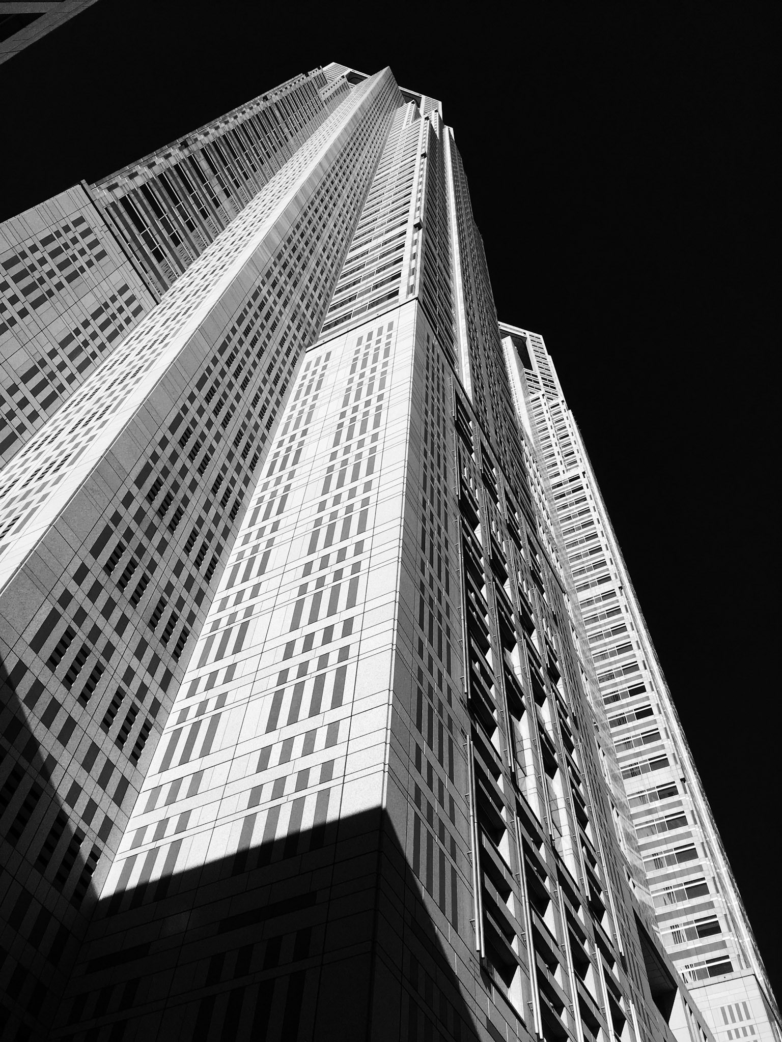 Full-frame shot of architecture details in black and white.