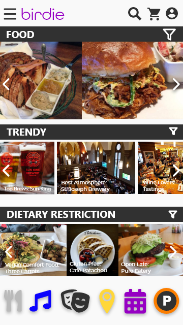 Hi-fi Food page