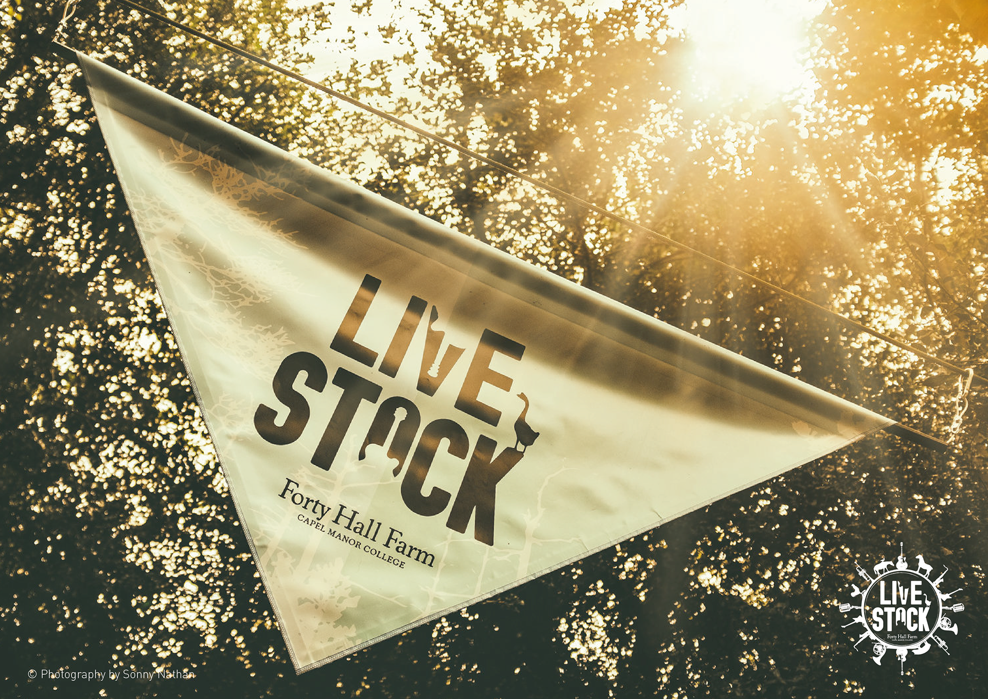 Banner created for Livestock concert