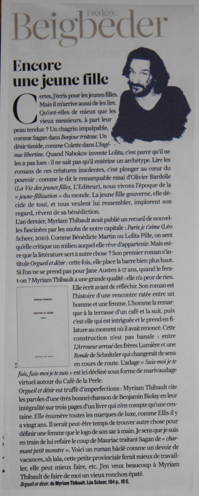 Le Figaro Magazine par Frédéric Beigbeder