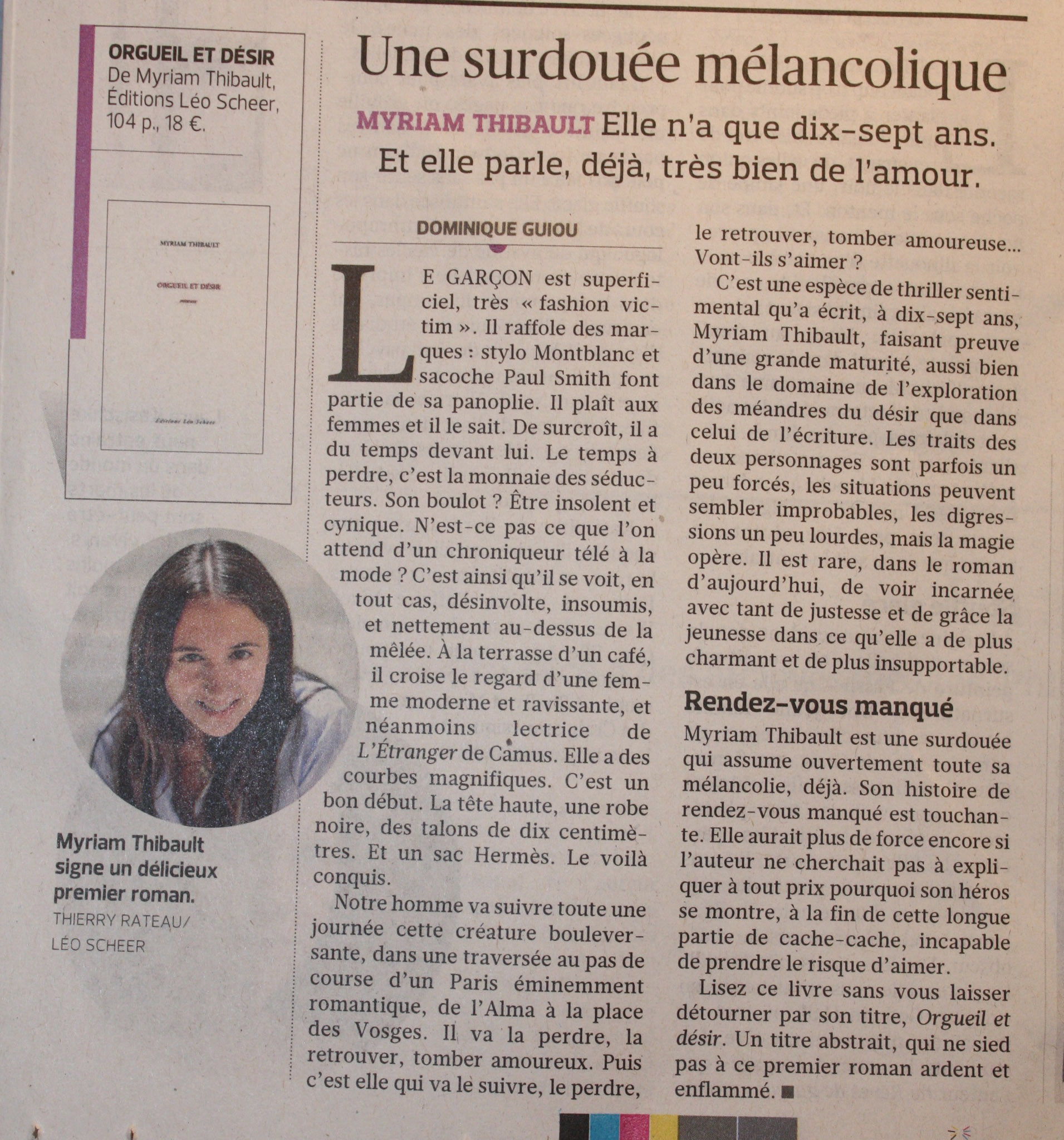 Le Figaro Littéraire par Dominique Guiou