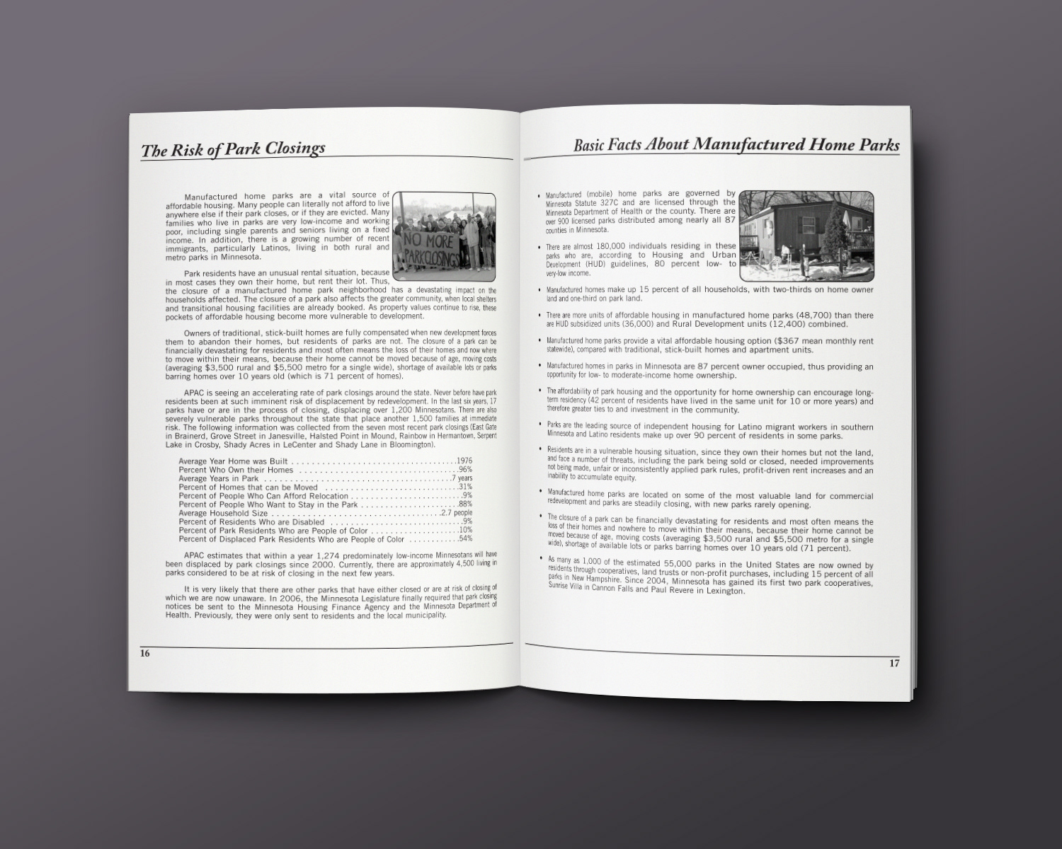 Inside page of 25th Anniversary Book.